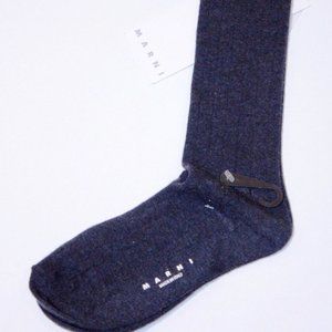 MARNI KIDS Ribbed DARK  GREY Long SOCKS